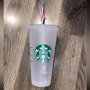 Starbucks Tumbler with Multicolor Straw